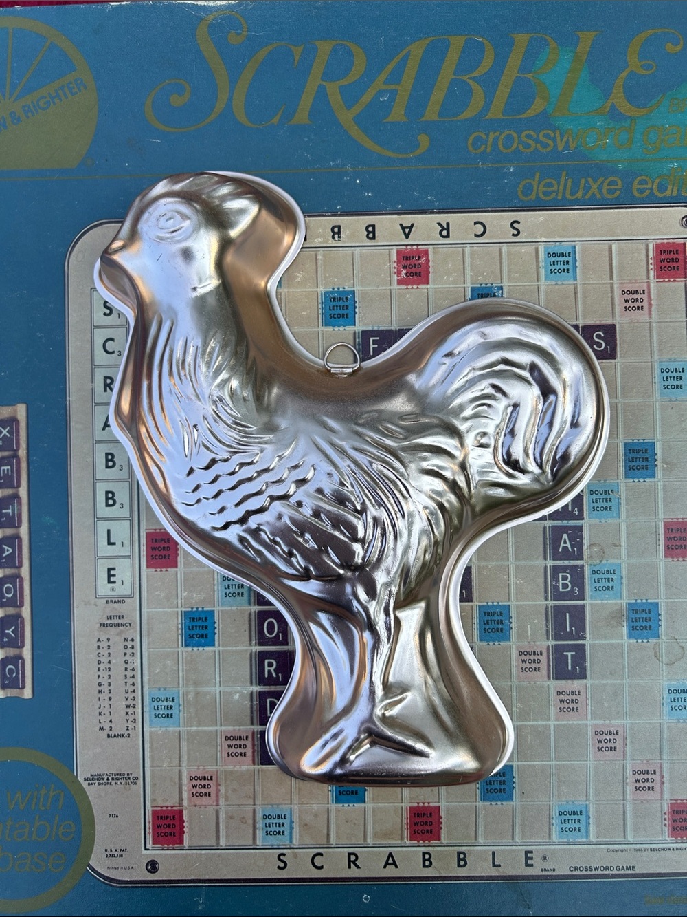 Vintage Copper Rooster Jello Mold